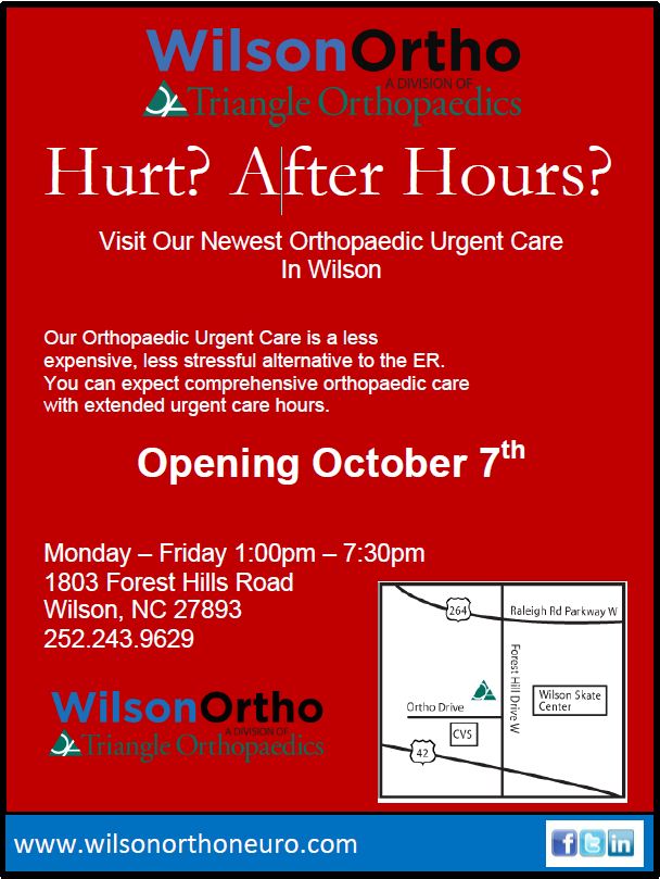 Wilson Orthopaedic Surgery & Neurology Center Opens New Orthopaedic
